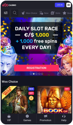 Woo Casino game variety