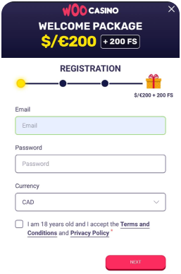 WOO Casino Registration